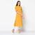Women Yellow Embroidered Straight Kurta