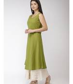 Green Cotton Mull Printed Kurta