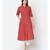 Rust Pure Cotton A Line Kurta
