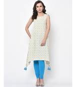 Women Solid A Line Asymmetric Kurta
