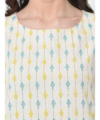 Women Solid A Line Asymmetric Kurta 7