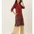 Maroon Viscose Rayon Flavido Women's Kurta
