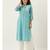 Blue Cotton Flavido Women's Kurta