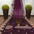 Wine Designer Organza saree with blouses