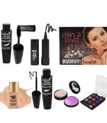Skin Diva Beauty Make Up Kit  Facial Kit, Foundation, Eye Liner, Kajal, Mascara, Eye Shadow & Compact Powder Combo