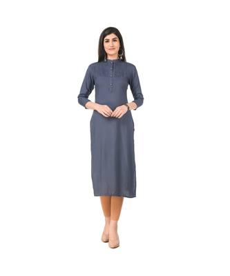 GREY RAYON kurti 1