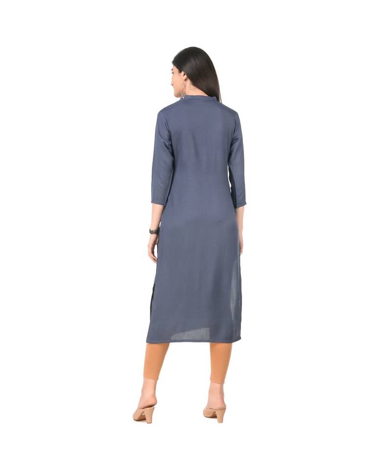 GREY RAYON kurti