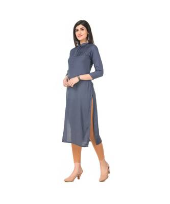 GREY RAYON kurti 4