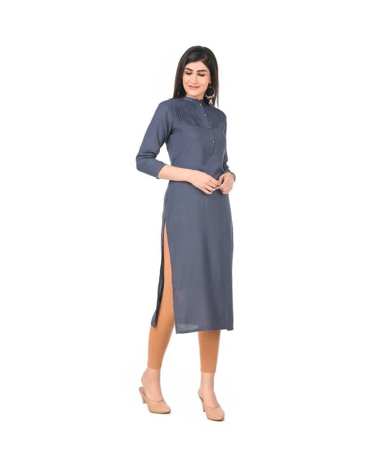 GREY RAYON kurti