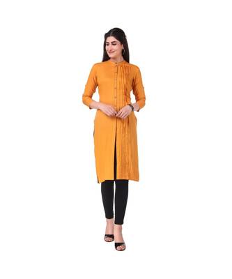 MUSTARD RAYON kurti 1