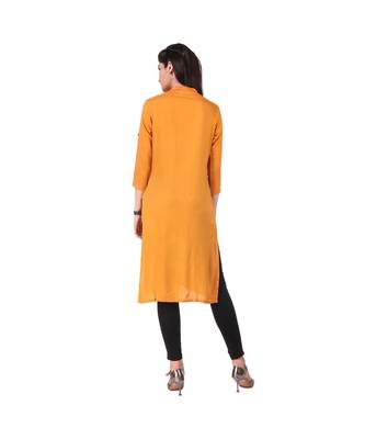 MUSTARD RAYON kurti 2