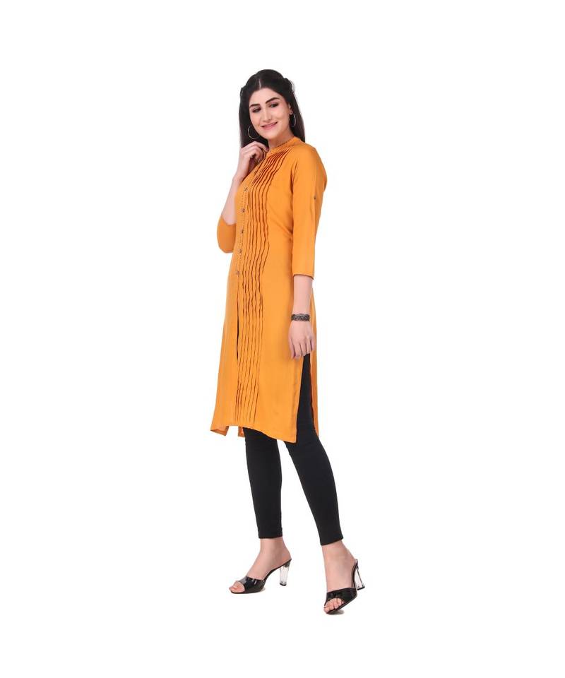 MUSTARD RAYON kurti