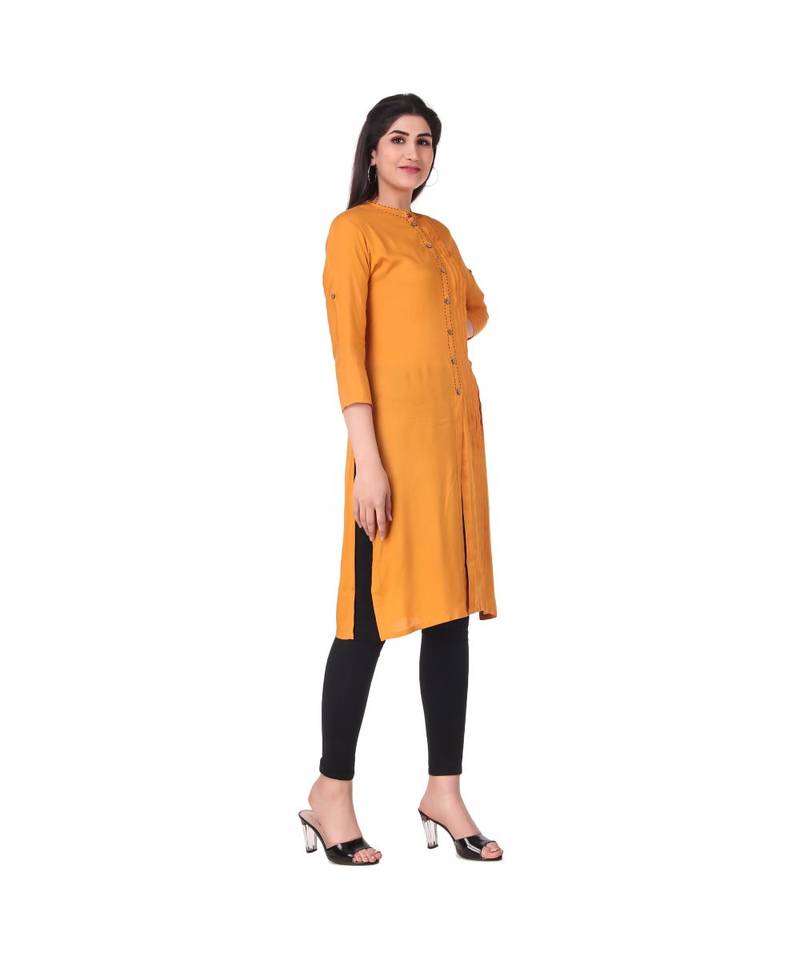MUSTARD RAYON kurti