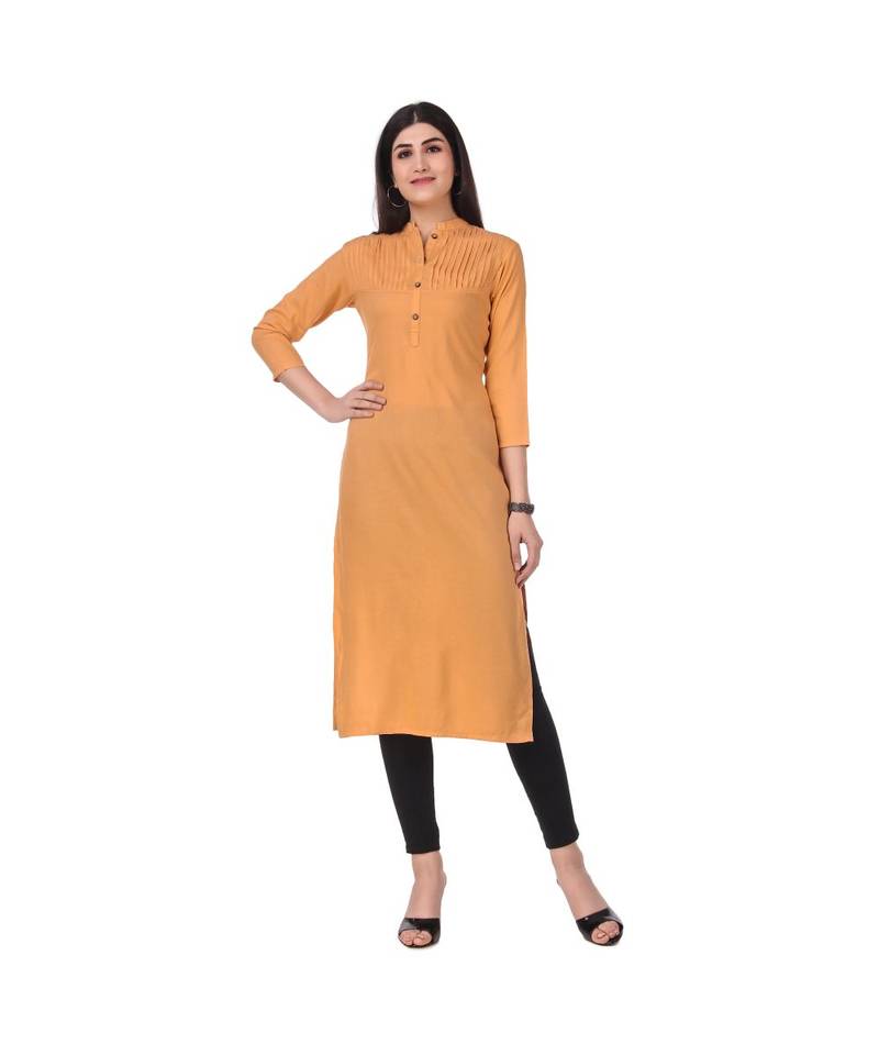 BEIGE RAYON kurti