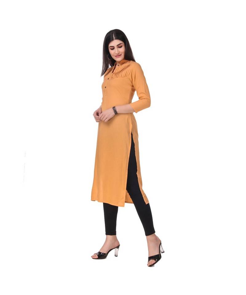 BEIGE RAYON kurti