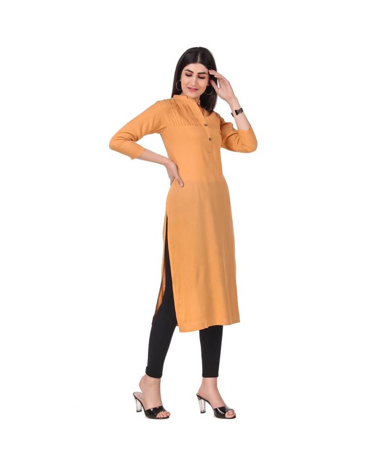 BEIGE RAYON kurti