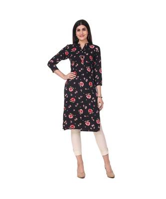 BLACK RAYON kurti 1