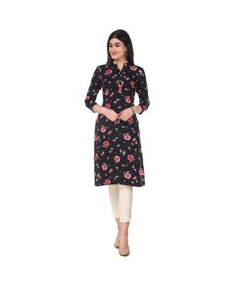 BLACK RAYON kurti 3