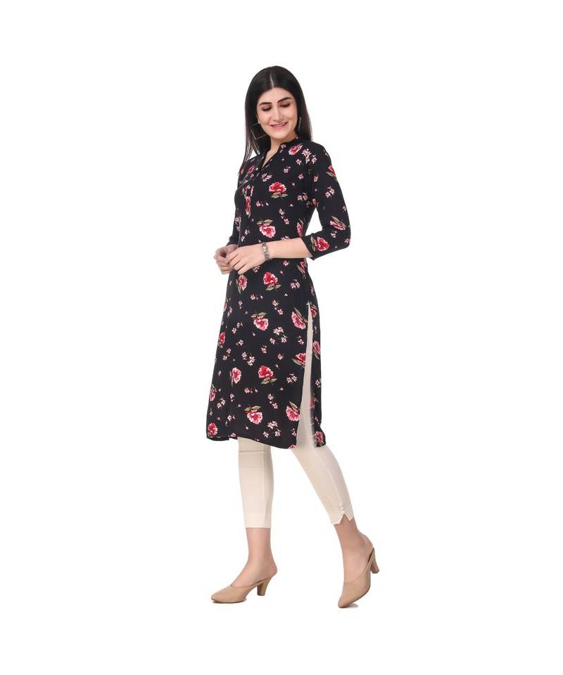 BLACK RAYON kurti