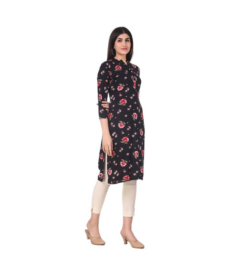 BLACK RAYON kurti