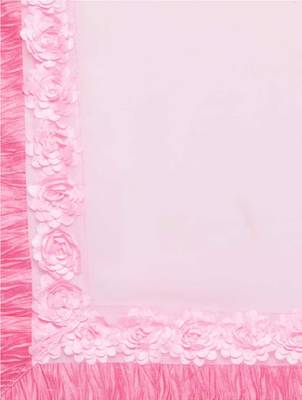 pink embroidered georgette saree with blouse 4