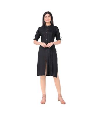 BLACK RAYON kurti 1