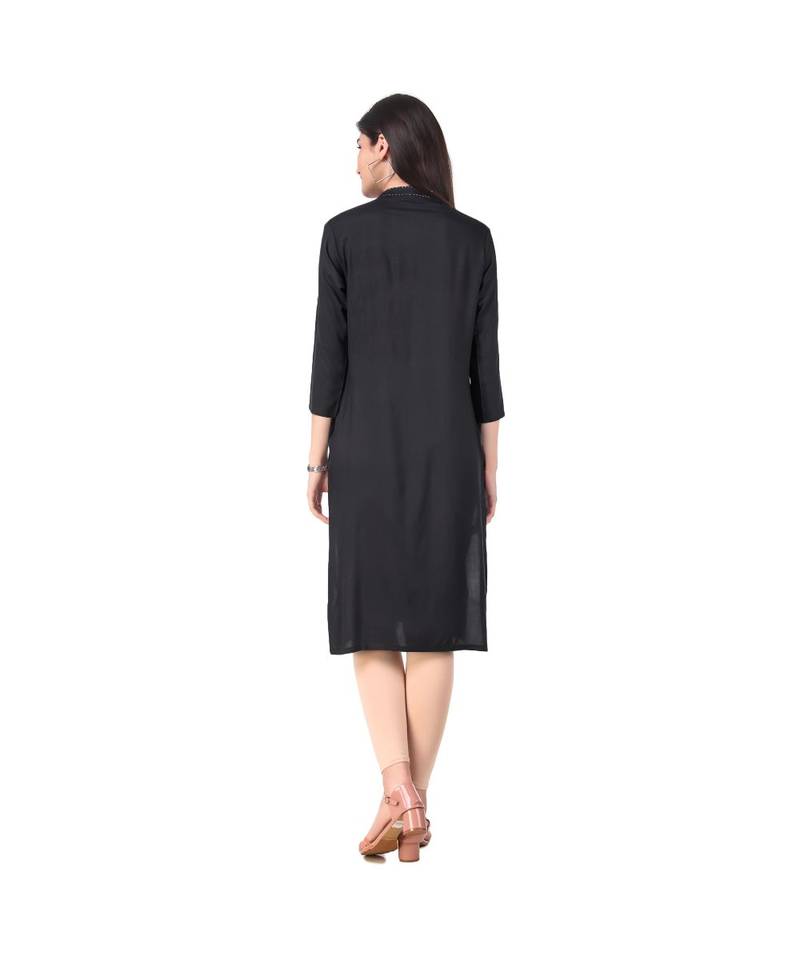 BLACK RAYON kurti