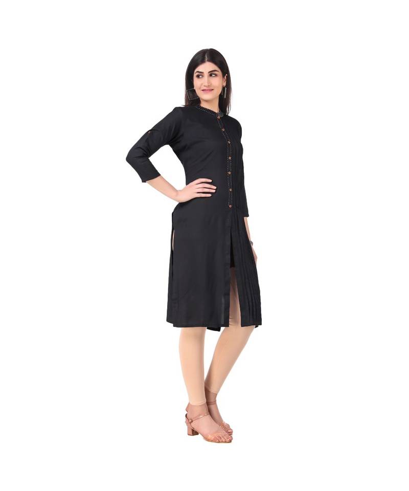 BLACK RAYON kurti