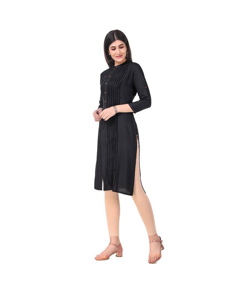 BLACK RAYON kurti