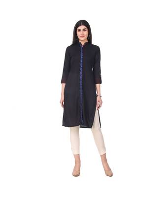 BLACK RAYON kurti 1