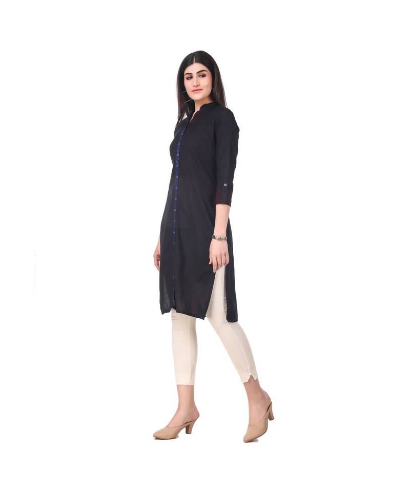 BLACK RAYON kurti