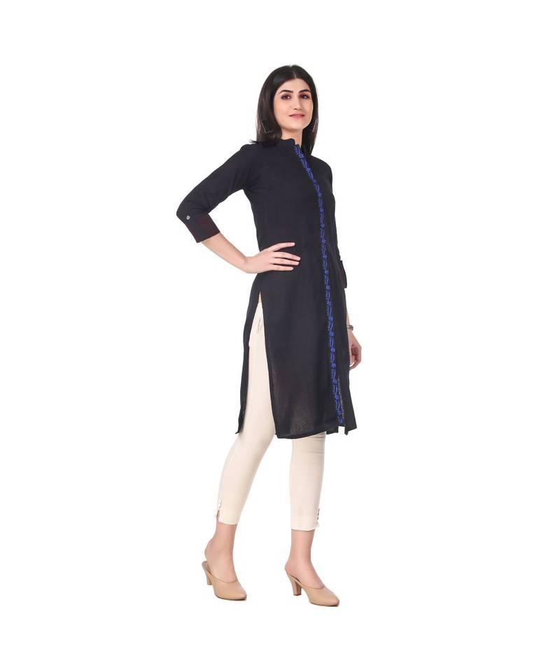 BLACK RAYON kurti