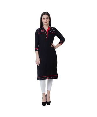 BLACK RAYON kurti 1