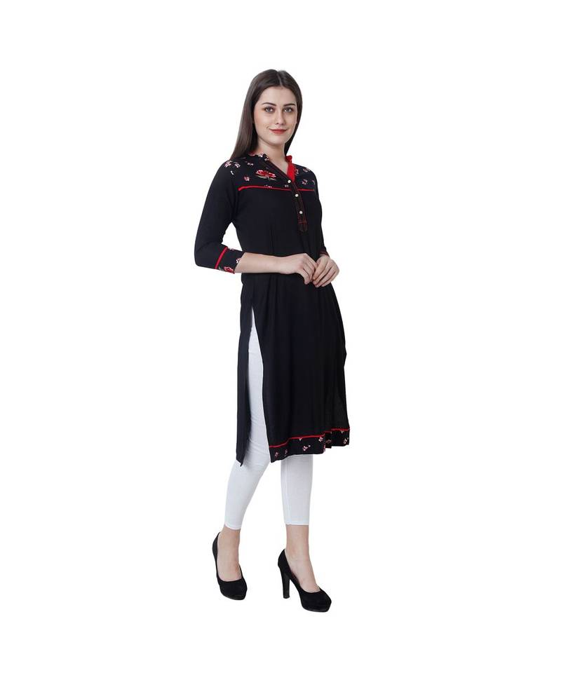 BLACK RAYON kurti