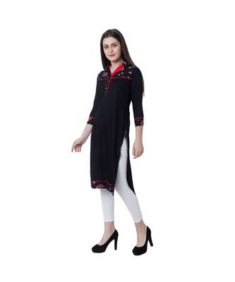 BLACK RAYON kurti 3