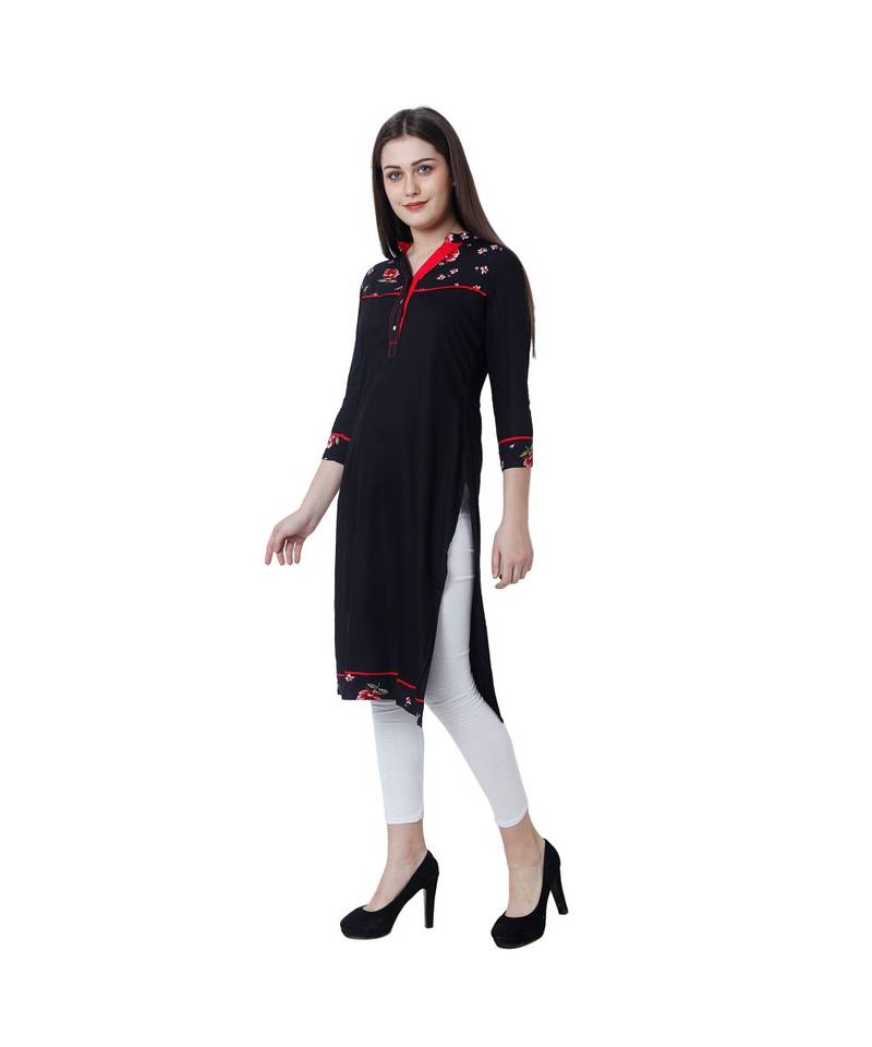 BLACK RAYON kurti