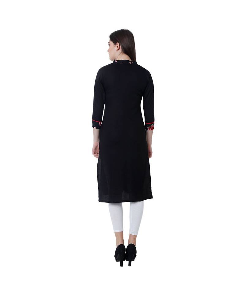 BLACK RAYON kurti