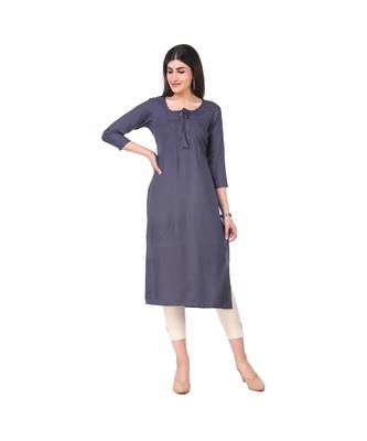 GREY RAYON kurti 1