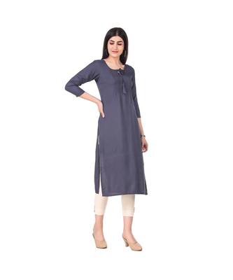 GREY RAYON kurti 5
