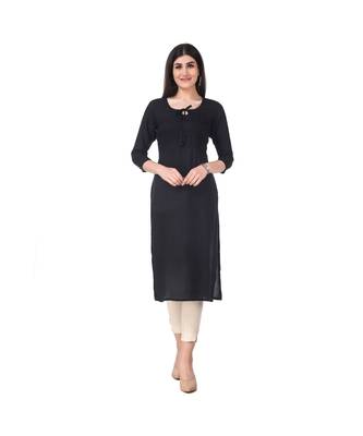 BLACK RAYON kurti 1