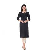 BLACK RAYON kurti