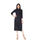 BLACK RAYON kurti