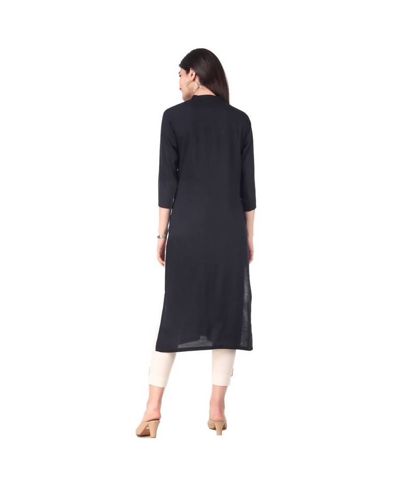 BLACK RAYON kurti