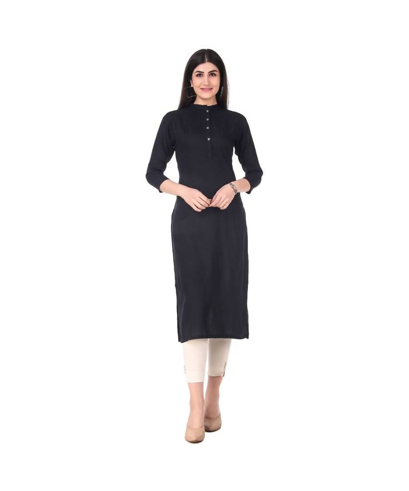 BLACK RAYON kurti
