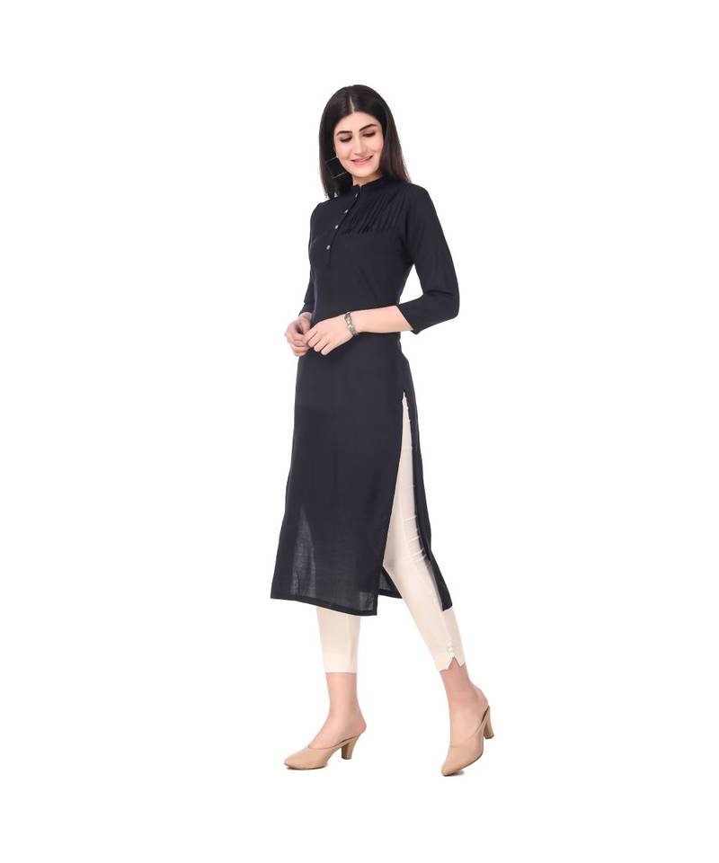 BLACK RAYON kurti