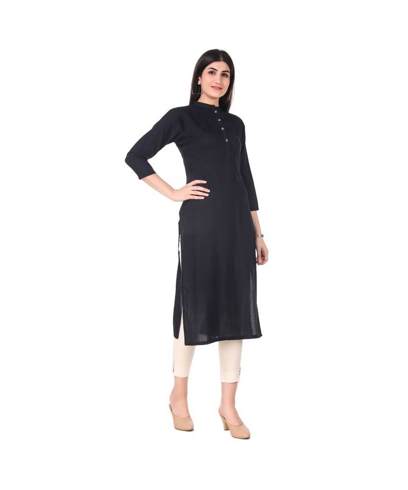BLACK RAYON kurti