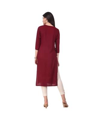 MAROON RAYON kurti 2