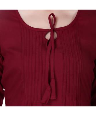 MAROON RAYON kurti 6