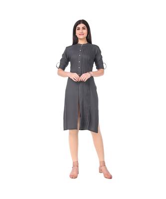 GREY RAYON kurti 1