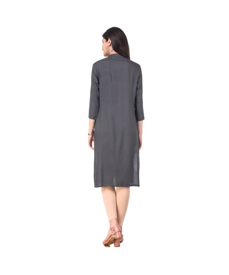 GREY RAYON kurti